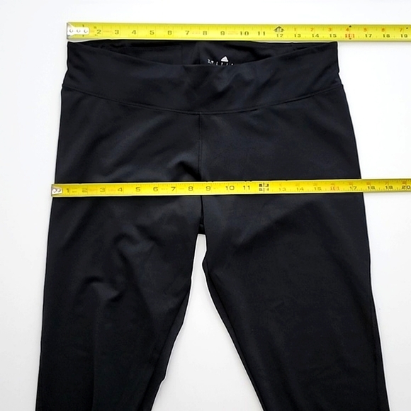 Adidas Climalite Women's Black Athletics Crops Stretch 19" Inseam Size Large - Picture 10 of 12